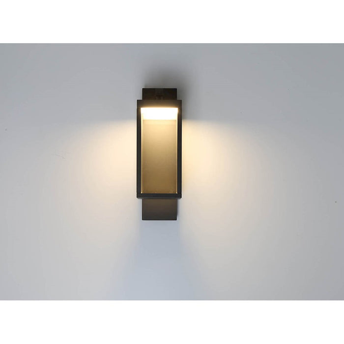 Eurofase Outdoor LED Outdoor Wall Mount, Graphite Grey/Clear