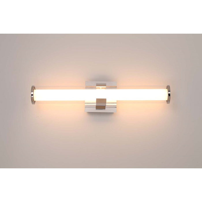 Eurofase Nozza LED Wall Sconce, Chrome/Clear