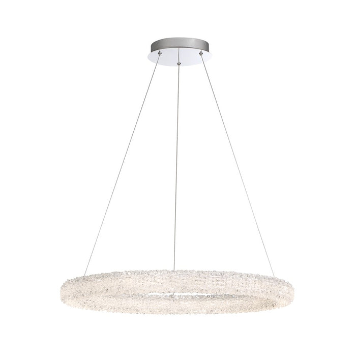 Eurofase Sassi LED Chandelier, Chrome/Clear