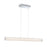 Eurofase Sassi Small Linear LED Chandelier, Chrome/Clear