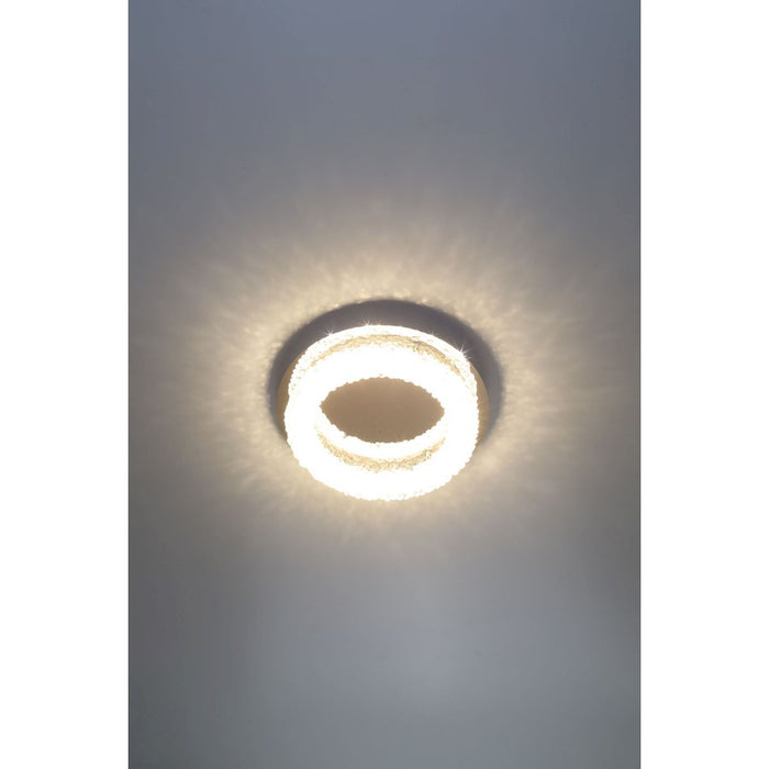 Eurofase Sassi Small Linear LED Chandelier, Chrome/Clear