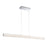 Eurofase Sassi Large Linear LED Chandelier, Chrome/Clear