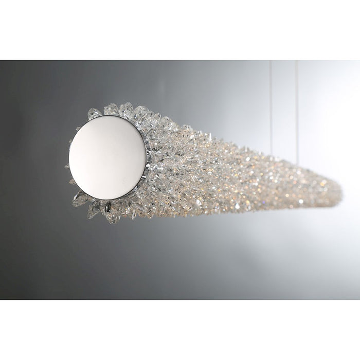 Eurofase Sassi Large LED Wall Sconce, Chrome/Clear