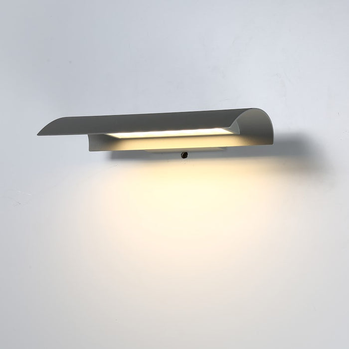Eurofase Outdoor LED Outdoor Wall Mount, 650lm, Graphite Grey