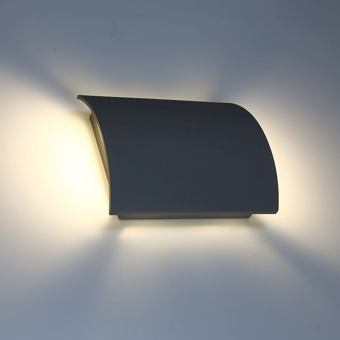 Eurofase Outdoor LED Outdoor Wall Mount, 420lm, Graphite Grey