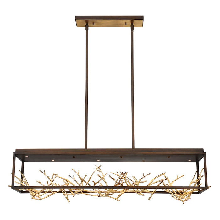 Eurofase Aerie Rectangular LED Chandelier, Bronze