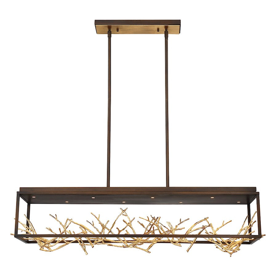 Eurofase Aerie Rectangular LED Chandelier, Bronze