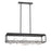 Eurofase 8-Light Rectangular LED Chandelier, Black/Silver