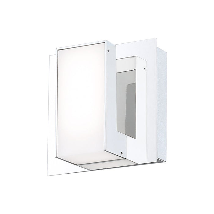 Eurofase Delrosa 1-Light LED Wall Sconce, Chrome/Frosted