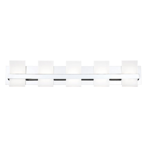 Eurofase Cambridge LED Bathbar, Chrome/Frosted