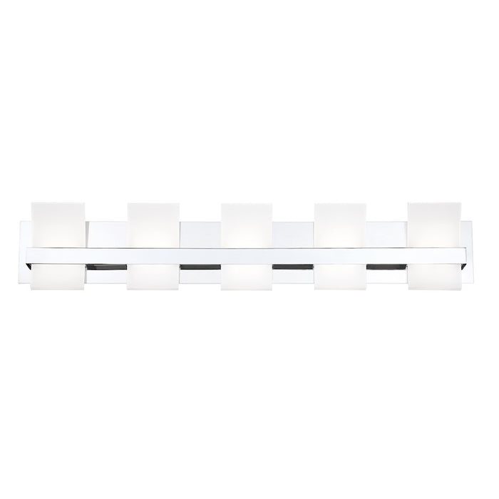 Eurofase Cambridge LED Bathbar, Chrome/Frosted