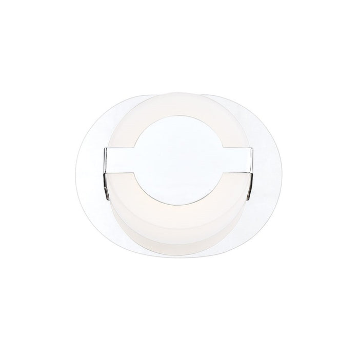 Eurofase Balewood 1-Light LED Wall Sconce, Chrome/Frosted