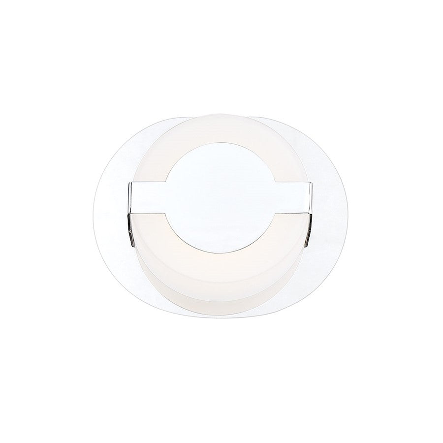 Eurofase Balewood 1-Light LED Wall Sconce, Chrome/Frosted