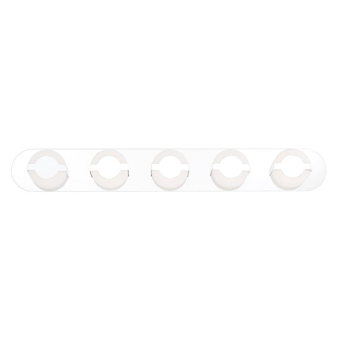 Eurofase Balewood LED Bathbar, Chrome/Frosted