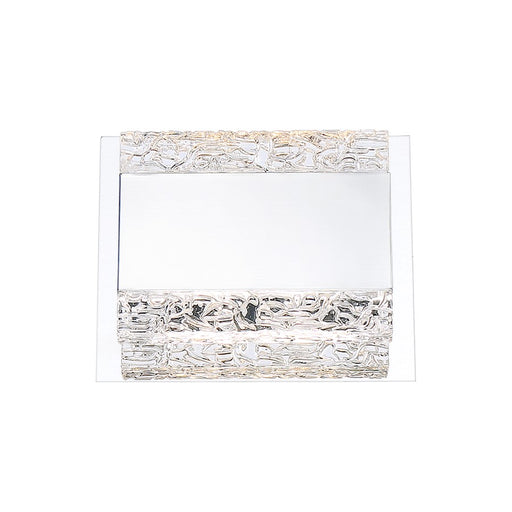 Eurofase Nelson 1-Light LED Wall Sconce, Chrome/Clear