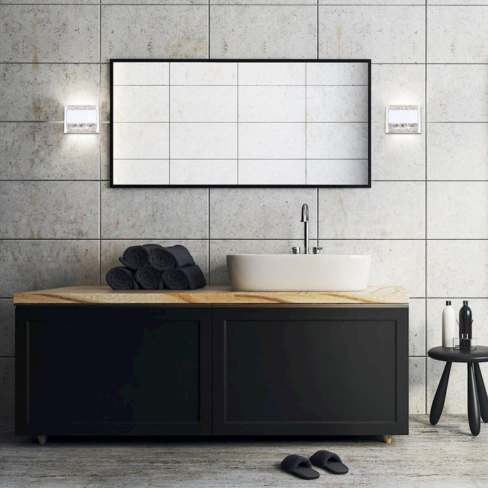 Eurofase Nelson 1-Light LED Wall Sconce, Chrome/Clear