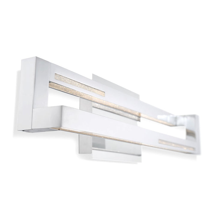 Eurofase Clinton LED Bathbar, Chrome/Clear
