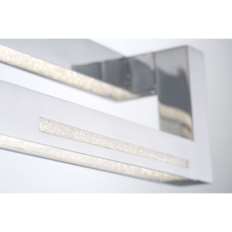 Eurofase Clinton LED Bathbar, Chrome/Clear
