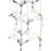 Eurofase Manning 4-Light LED Pendant, Chrome/Clear
