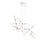 Eurofase Manning 4-Light LED Pendant, Chrome/Clear