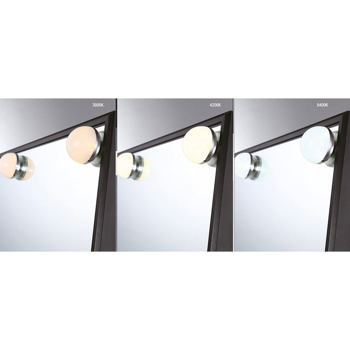 Eurofase Free Standing Hollywood LED Mirror, Black