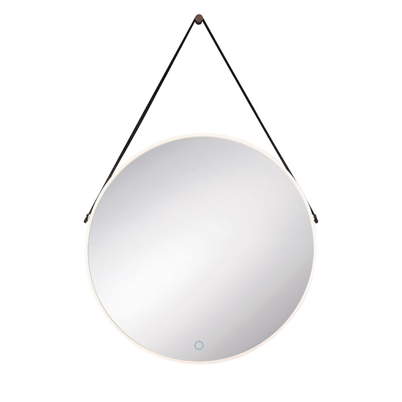 Eurofase Round Edge-Lit LED Mirror, Clear