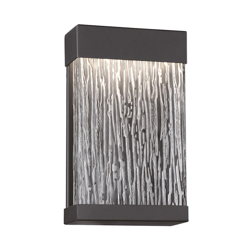 Eurofase Outdoor Small LED Surface Mount, Black/Black Wood Grain