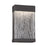 Eurofase Outdoor Small LED Surface Mount, Black/Black Wood Grain