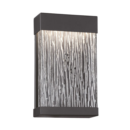 Eurofase Outdoor Small LED Surface Mount, Black/Black Wood Grain
