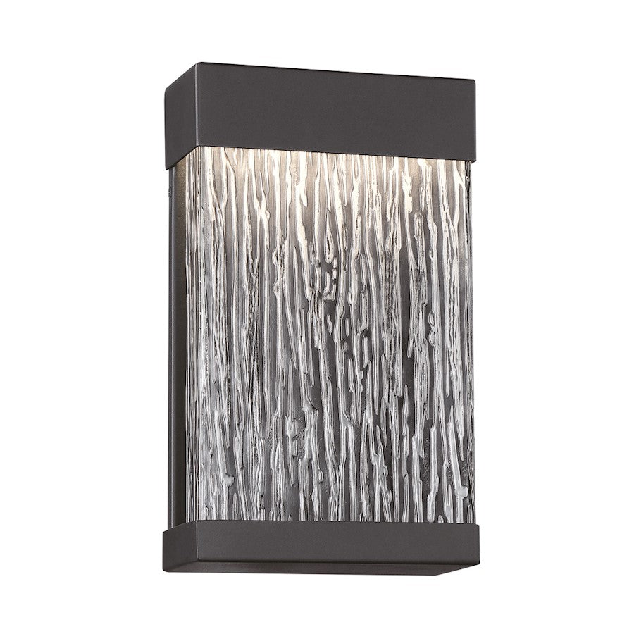Eurofase Outdoor Small LED Surface Mount, Black/Black Wood Grain