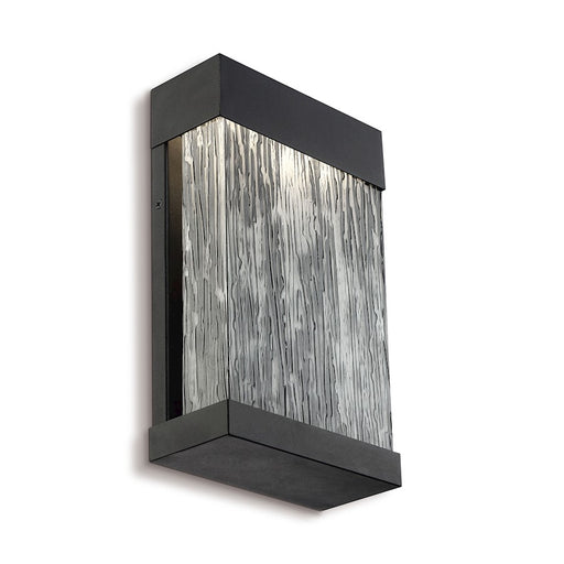 Eurofase Outdoor Small LED Surface Mount, Black/Black Wood Grain