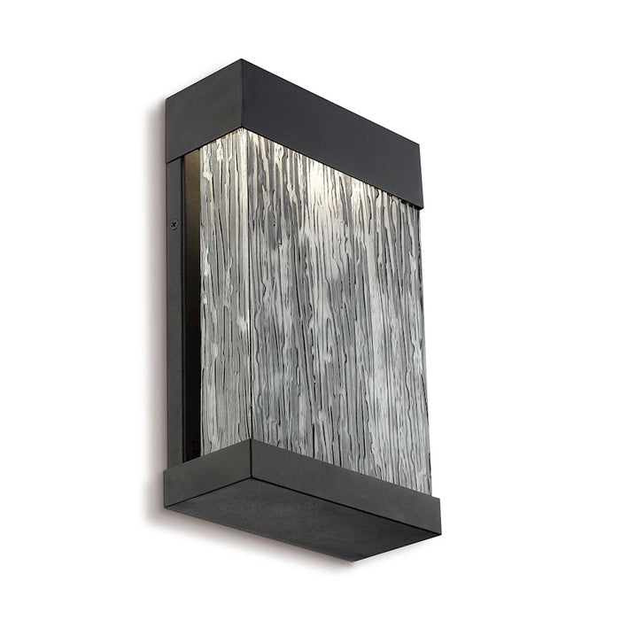 Eurofase Outdoor Small LED Surface Mount, Black/Black Wood Grain