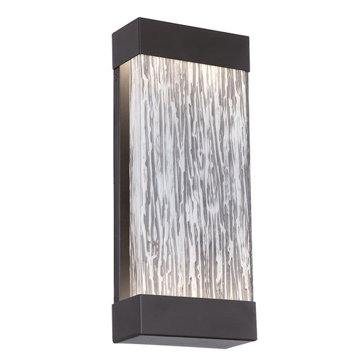 Eurofase Outdoor Large LED Surface Mount, Black/Black Wood Grain