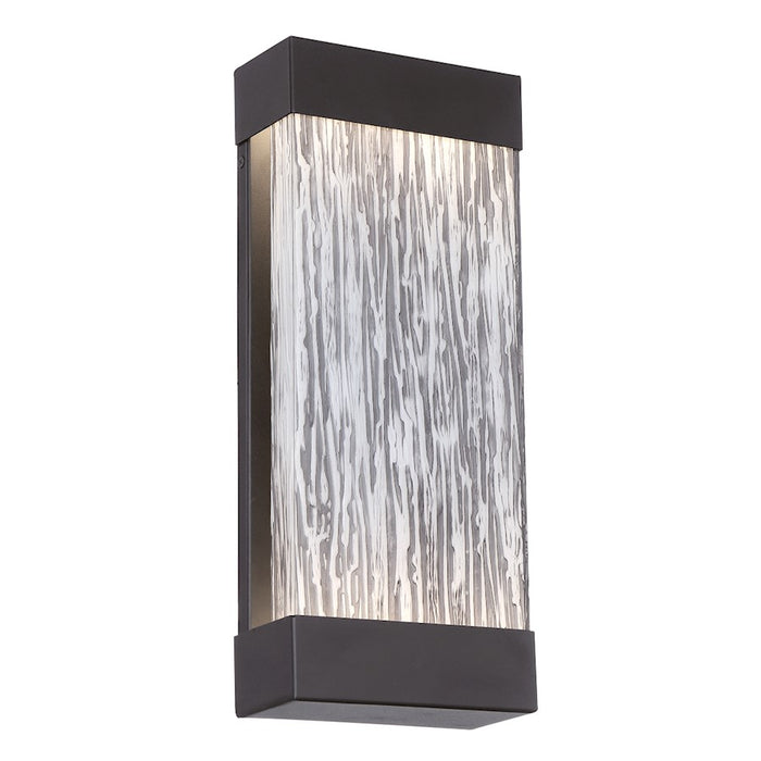 Eurofase Outdoor Large LED Surface Mount, Black/Black Wood Grain