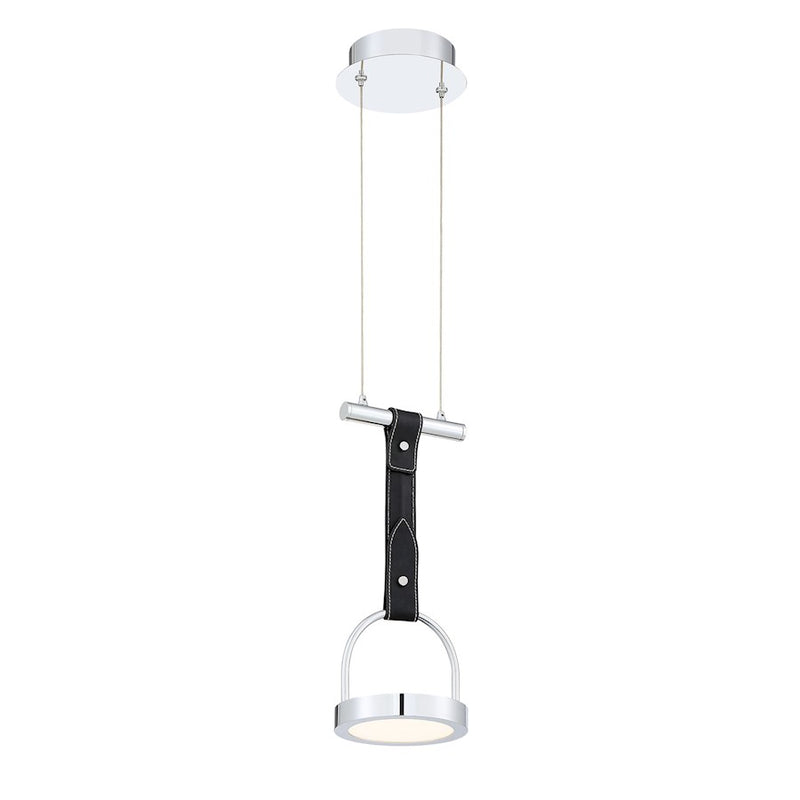 Eurofase Lappin 4-Light Linear LED Chandelier, Chrome