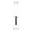 Eurofase Lappin 4-Light Linear LED Chandelier, Chrome