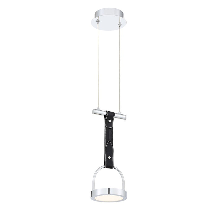 Eurofase Lappin 4-Light Linear LED Chandelier, Chrome