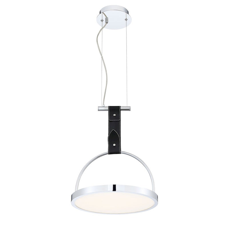 Eurofase Lappin 4-Light Linear LED Chandelier, Chrome