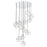 Eurofase Norway LED Chandelier, Chrome/Clear