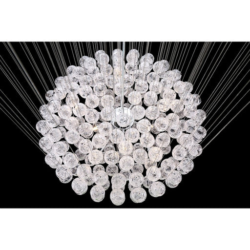 Eurofase Riverdale 36-Light Four-Tier Chandelier, Chrome/Clear