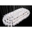 Eurofase Riverdale 36-Light Four-Tier Chandelier, Chrome/Clear