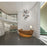 Eurofase Arlington 1-Light LED Pendant, Blackened Chrome/Gold