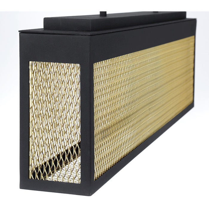 Eurofase Coop Outdoor LED Wall Sconce, Sand Black/Gold
