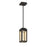 Eurofase Coop 1-Light LED Pendant, Sand Black/Gold