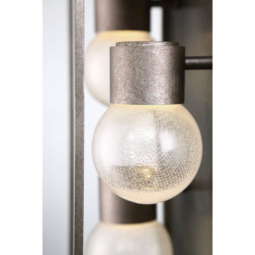 Eurofase Gibson Outdoor Sconce, Antique Grey/Clear Seeded