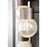 Eurofase Gibson Outdoor Sconce, Antique Grey/Clear Seeded