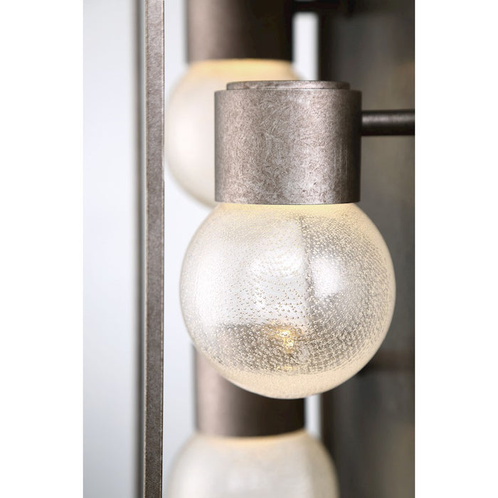 Eurofase Gibson Outdoor Sconce, Antique Grey/Clear Seeded