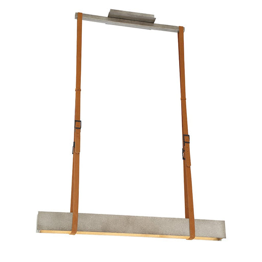 Eurofase Harbourview Linear LED Chandelier, Antique Silver/Worn