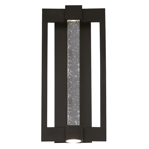 Eurofase Hanson Outdoor LED Wall Sconce, Black/Clear
