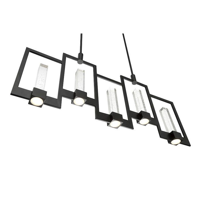 Eurofase Hanson Outdoor LED Wall Sconce, Black/Clear